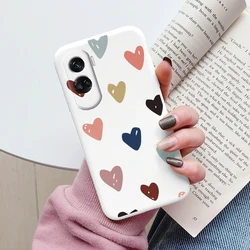 Colorful Flowers & Heart Cartoon Soft Silicone Phone Case - Leopard Pattern Bumper Cover for Honor X7 (Kba - aixin92)