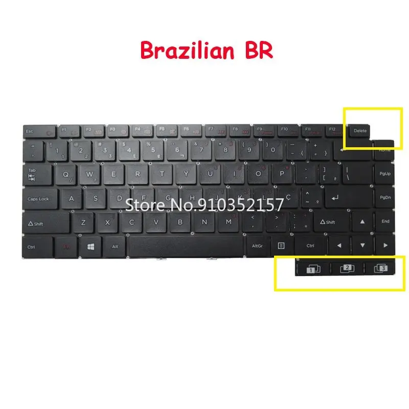 

Клавиатура для ноутбука с поддержкой архитектуры BR Для Huawei Motion C464D Mtion C464Di Бразилия BR без рамки