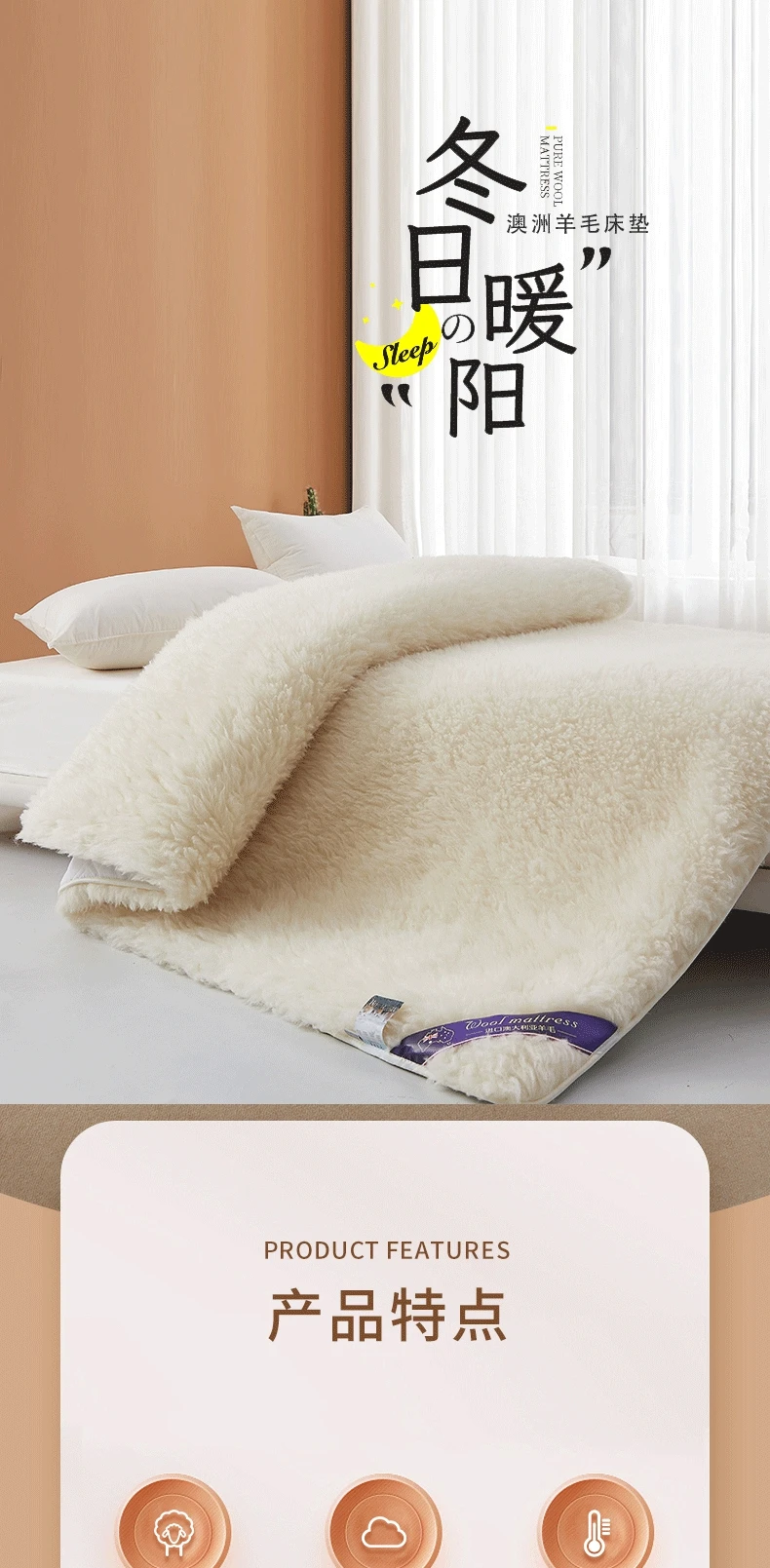 Description Picture 2 of itemBeach Carpet Mattress Twin Sleeping Folding Comfortable Apartment Sex Hotel Luxury Modern Mattress Dorm Muebles Home Furniture