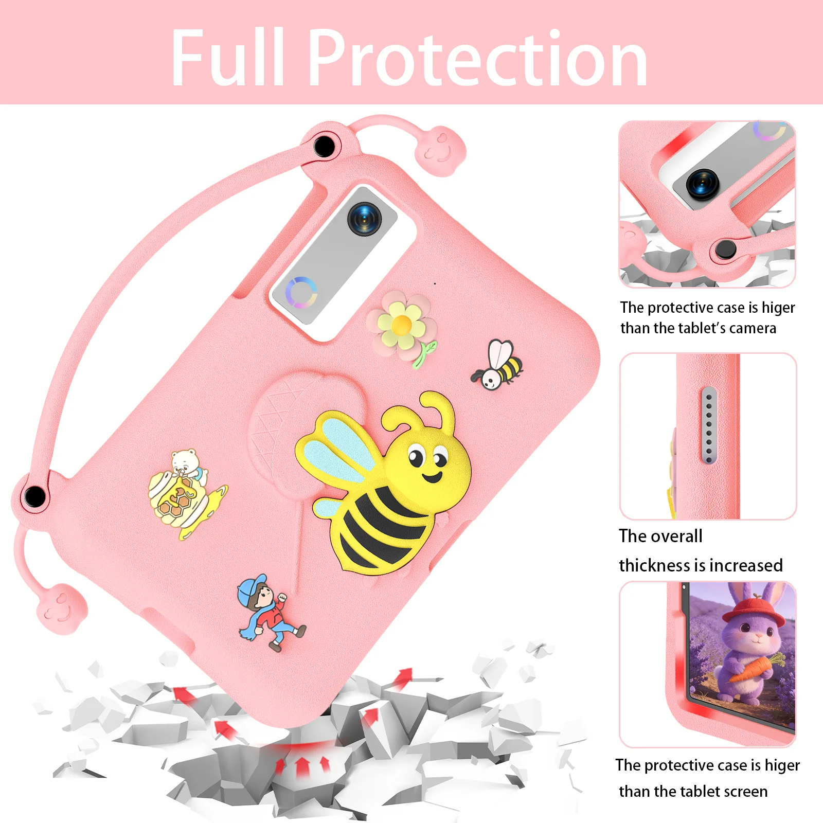 Durable Shockproof Handle Stand Tablet Case