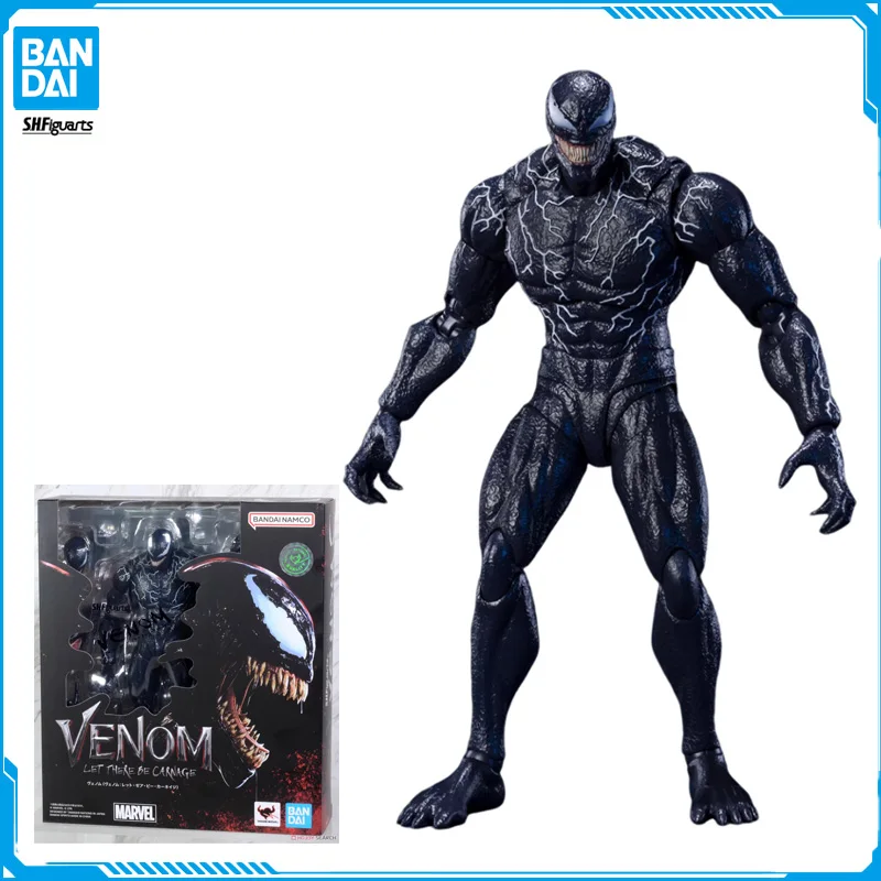 

In Stock Bandai S.H.Figuarts MARVEL Venom THERE BE CARNAGE Original Anime Figure Model Toys Action Figures Collection Doll Pvc