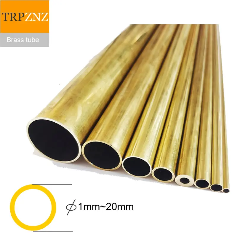 H62 Brass tube outer diameter 1mm to 20mm thin wall Hard straight pipe brass tube