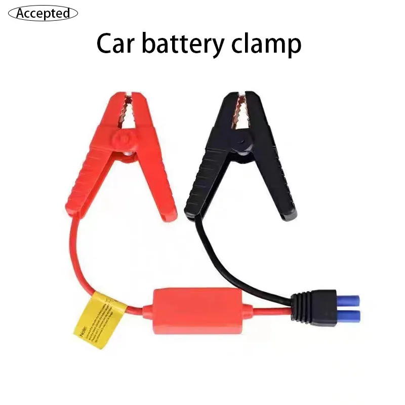 

Car Emergency Power Start Clamp 12V Emergency Battery Jump Cable Connector Alligator Clamps Clip with EC5 Plug