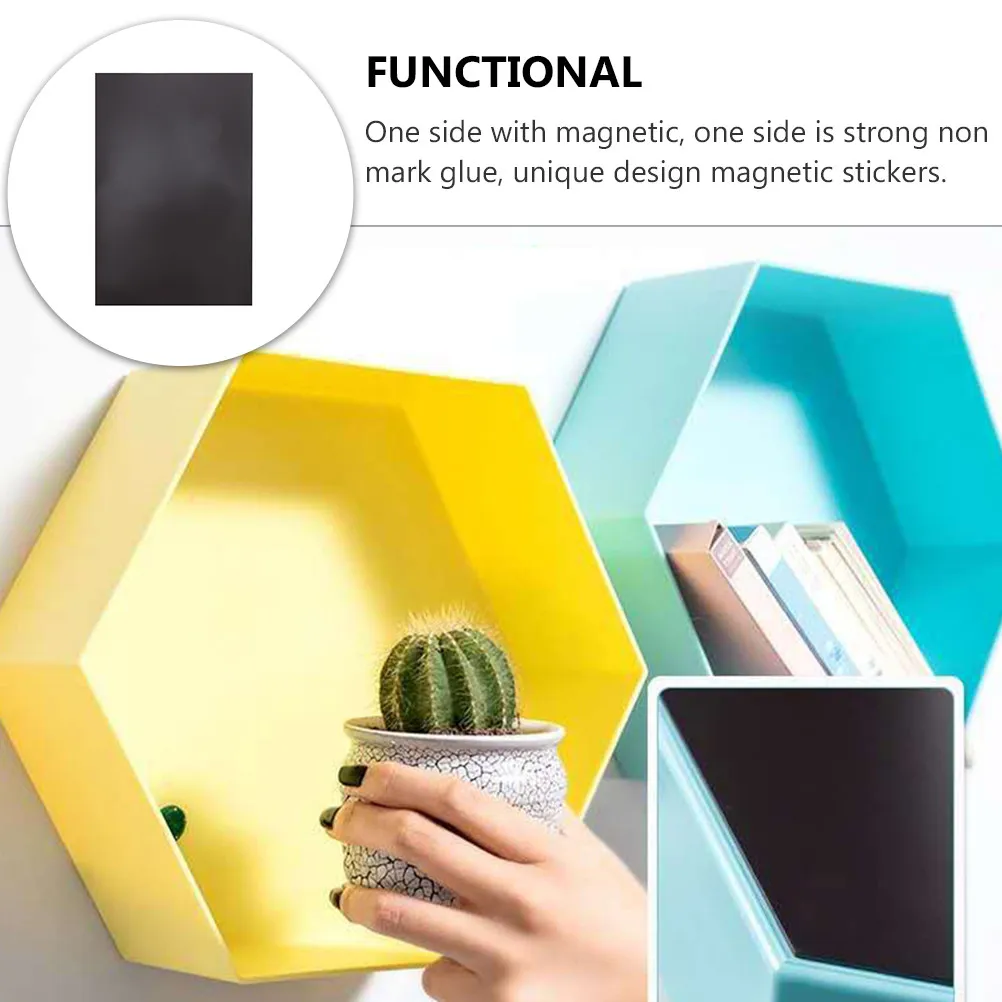 10개입 유연 자석 시트, 논마크 접착제가 있는 한쪽 면이 자석, 한쪽 면이 스티커, DIY 사진 자석 냉장고에 이상적