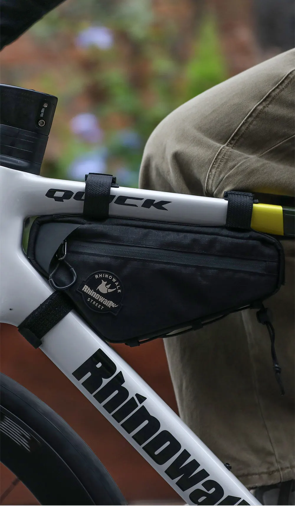 Rhinowalk Fahrradrahmentasche Radfahren Urban Fahrrad Dreieckige Querträgertasche Aufbewahrungstasche für MTB & Road Gravel Bike Lackschutz – Detail 17
