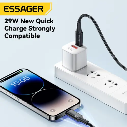 Essager USB C Cable For IPhone 14 13 12 11 pro Max Xs Plus 29W Fast Charging Cable Type C To Lighting Date Wire For ipad Macbook - Image 3