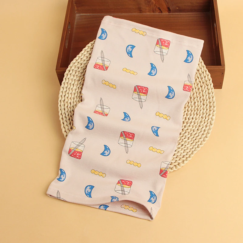 Autumn and Winter New Children's Pure Cotton Scarf Baby Cartoon Neck Cover Boys and Girls Windproof Warm Scarf Versatile