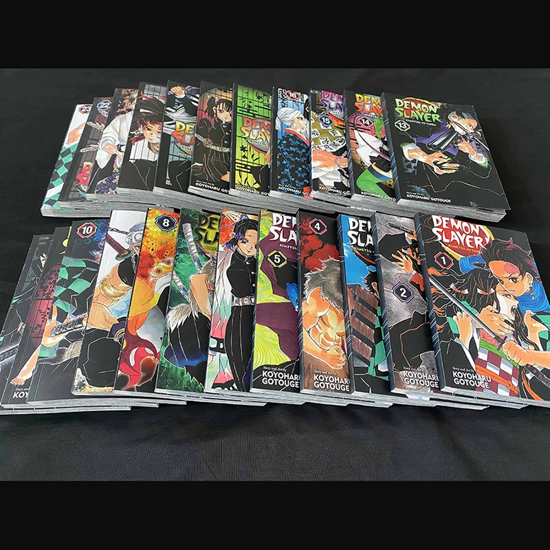 5 Books Demon Slayer Manga Kimetsu no Vol 1-5 Yaiba Japan Youth