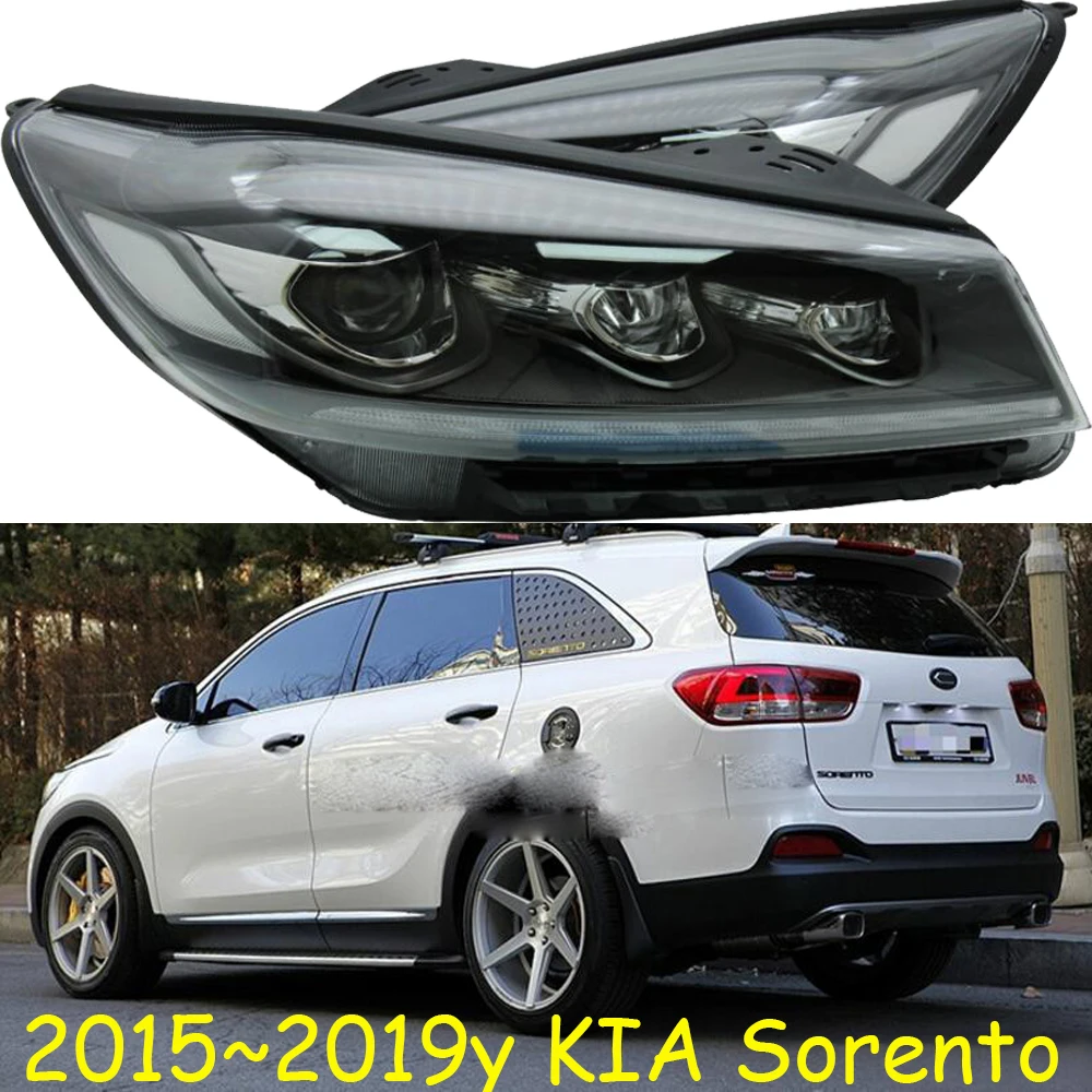 

Налобный фонарь для стайлинга автомобиля KIA Sorento, фасветильник головного света 2015-2019 г., все в наличии, светодиодные дневные ходовые огсветильник для kia Sorento, фары головного света, 1 комплект