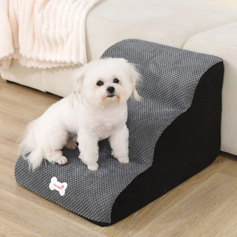 Dog House Dog Stairs Pet 2/3 Steps Stairs for Small Cat Pet Ramp Ladder Anti-slip Removable Dogs Bed Supplies