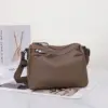 Women's Genuine Leather Crossbody Bag, Multi-Pocket Organizer Tote, Diaper Bag for Moms, Full-Grain Leather Handmade Purse 1