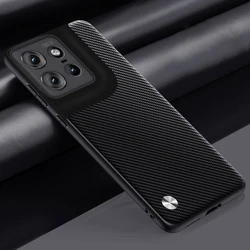 Silicone Bumper Shockproof Phone Case Back Cover - Motorola Moto S50 (Carbon Black)
