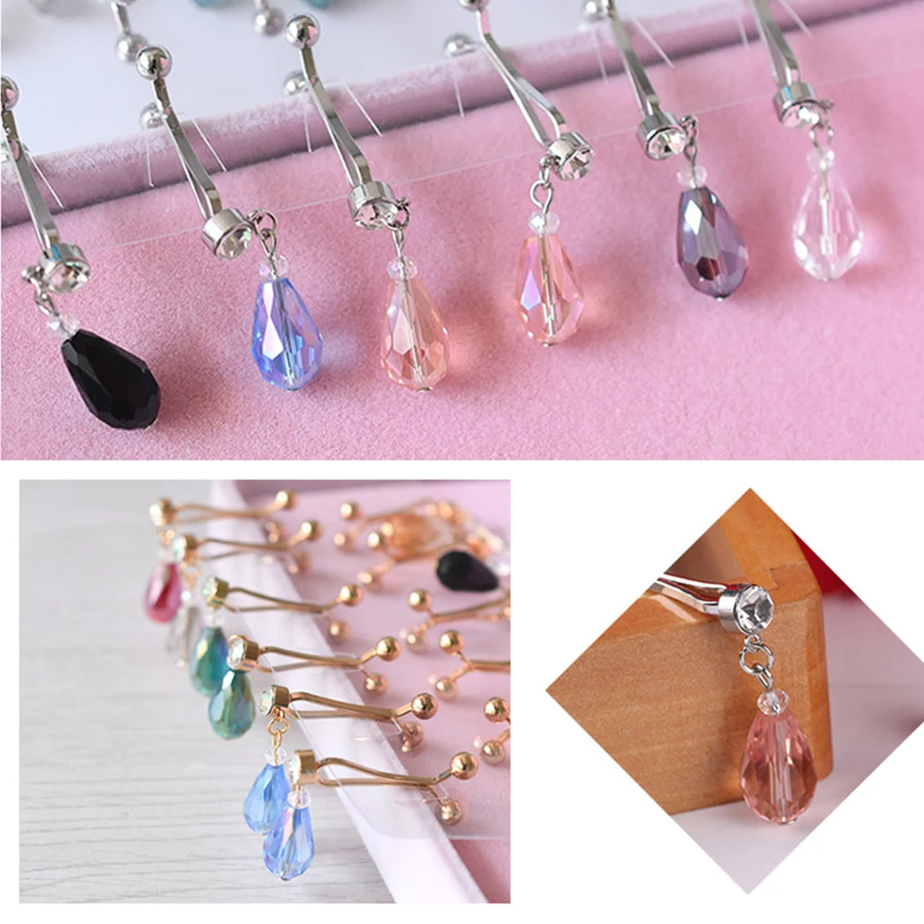 QINREN 8 Stück Sicherheitsnadel Brosche Pullover Schal Clips Mit Faux