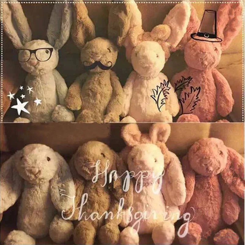 

Soft Stuffed Animals Kids Long Ear Bunny Rabbit Sleeping Cute Cartoon Plush Toy Dolls Children Birthday Gift
