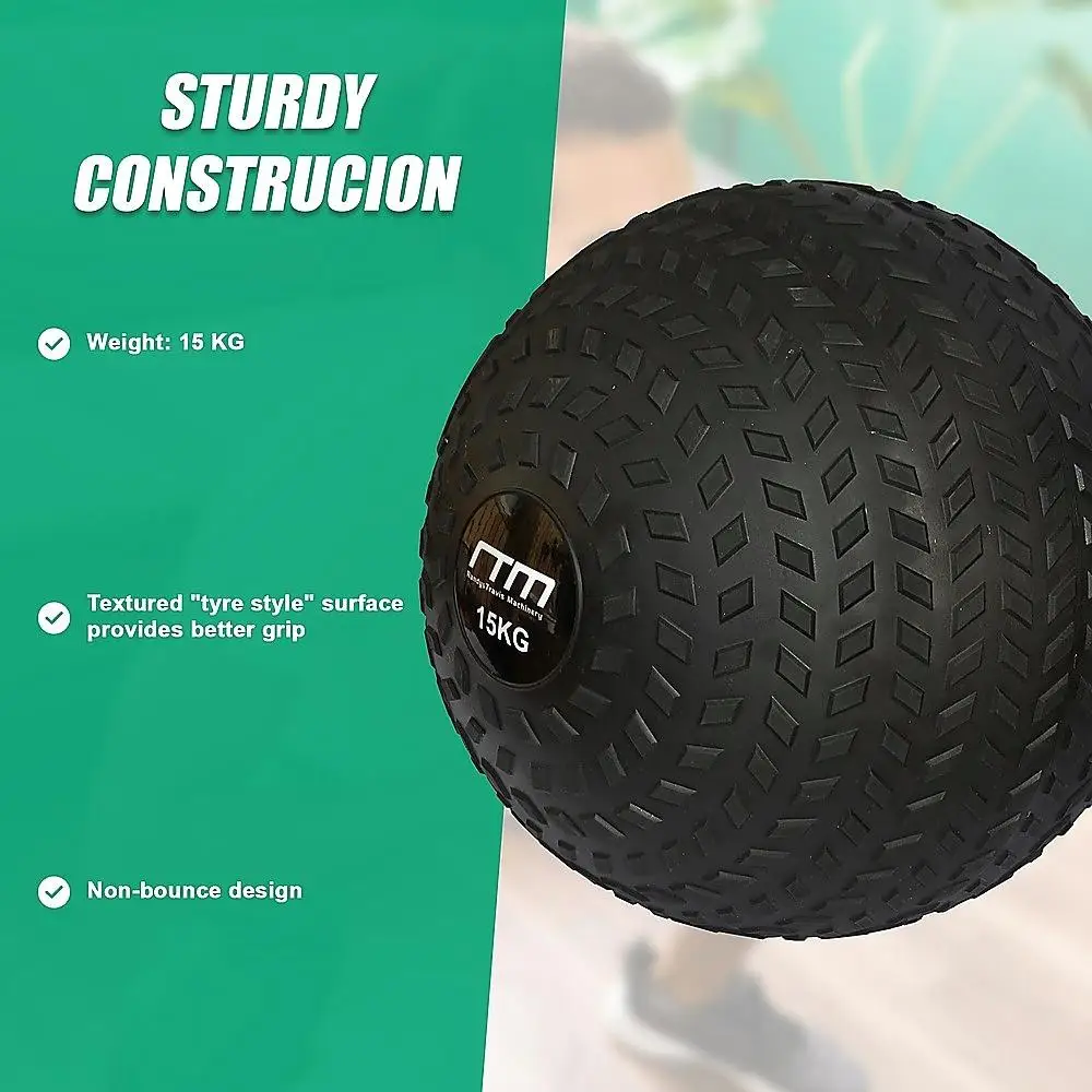 15kg Slam Ball-Durable Tyre Thread Dead Ball Medicine for gym & Fitness Workouts