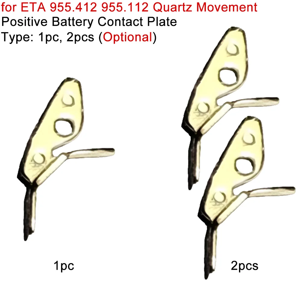 1/2 Pcs for ETA 955.412 955.112 Quartz Movement Battery Contact Clasp ...
