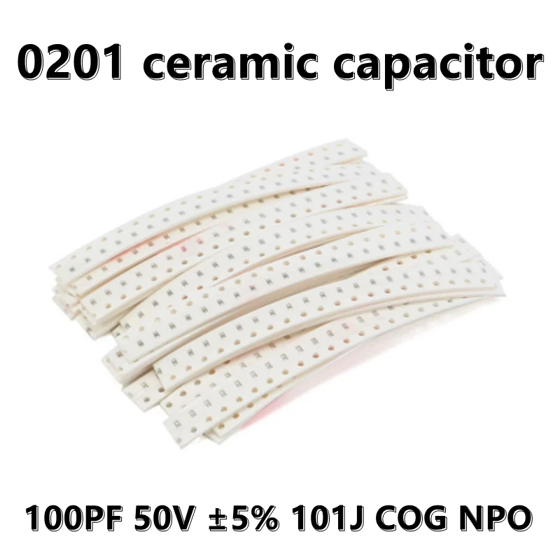 

(100 шт.) 0201 100PF 50 В ± 5% 101J COG NPO SMD керамические конденсаторы