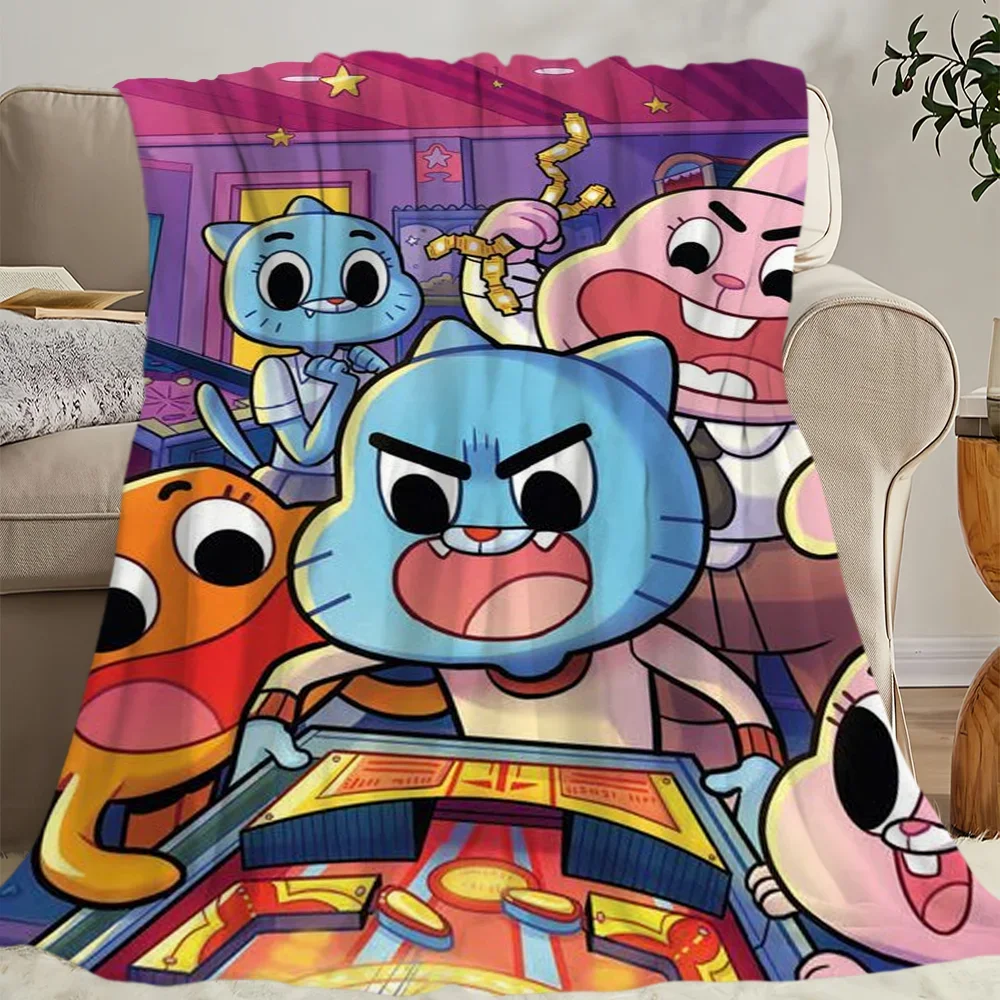 The Amazing World G-Gumball Blanket Skin friendly comfort warm soft plush blanket suitable sofa living room office bedroom 6
