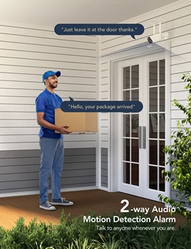 GNCC T1Pro Outdoor Camera, 2K Cameras for Home Security Outside, Motion Detection, Night Vision, 24/7 Recording, 2 Way Audio 4
