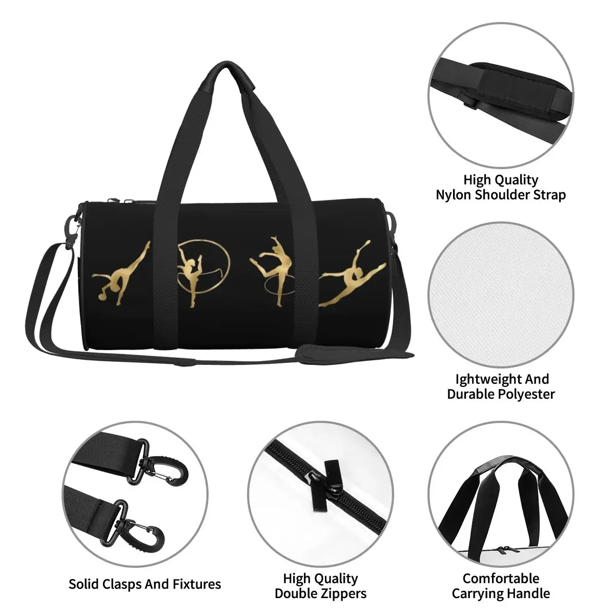 Rhythmic Gymnastics Gym Bag Dace Girl Luggage Sports Bags Men Women Gym Accessories Novelty Fitness Bag Portable Handbags storage bag,travel bags,leisure bag