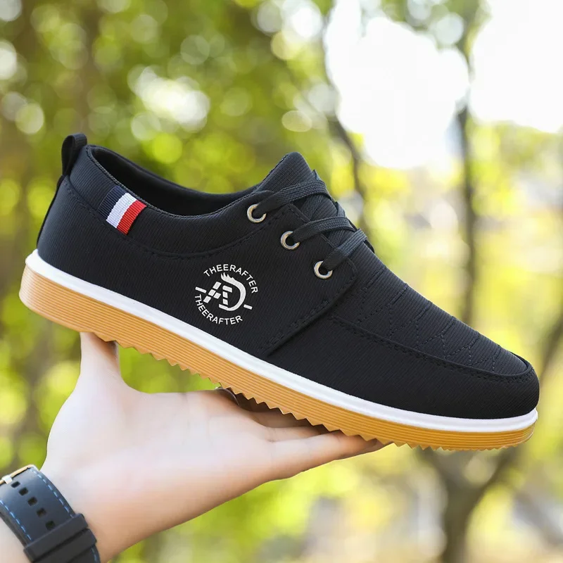 Fashion Men Canvas Shoes Hard Wearing Mens Casual Shoes Comfortable Men's Flats Breathable Casual Sneaker Male Erkek Ayakkabı 2