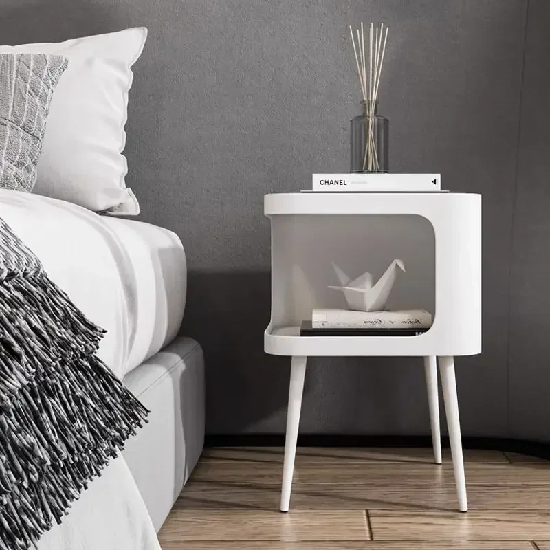 Iron Bedside Table Living Room Sofa Side Table Coffee Tables Bedroom Storage Bedside Retro Iron Indoor Furniture