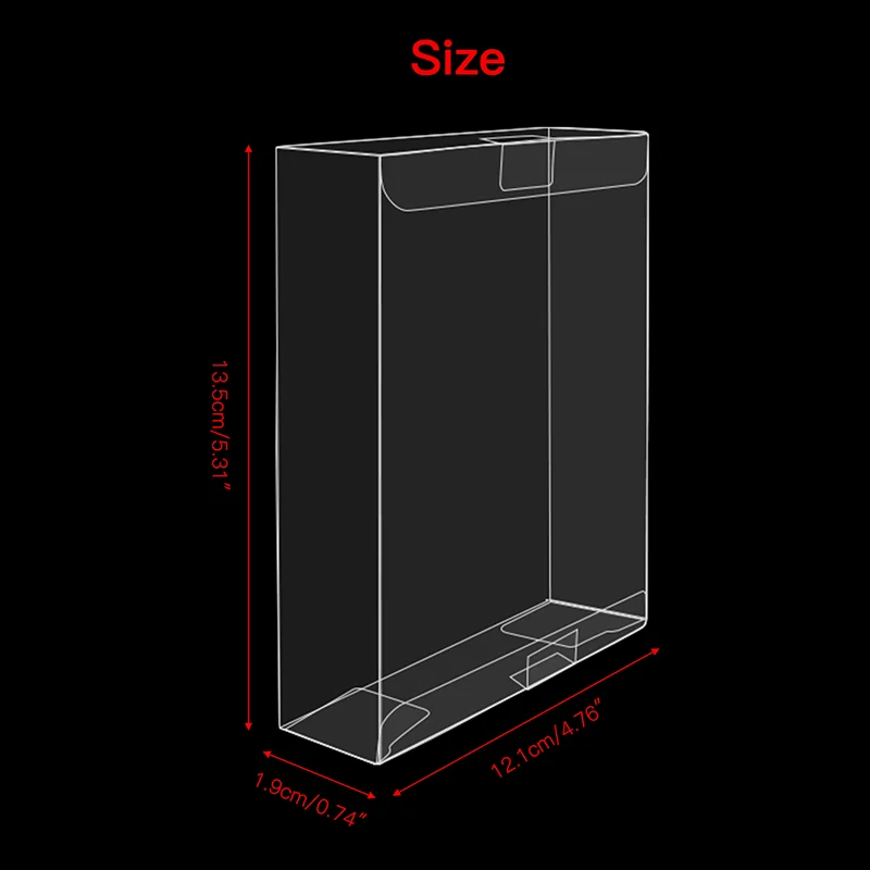 Game Cartucho Protector para Nes Cartões de Jogo Plástico Pet Transparente Clear Cover Box Case Acessórios - Image 6