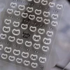 White Halo Dyeing Cat Face Cup Black Orange Toy Umbrella Love Heart Kitty Cake Embossed Relief Nail Art Stickers Manicure Decals 3