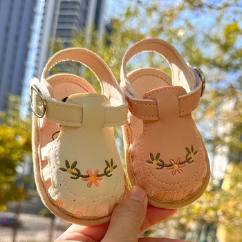 Infant Baby Boys Girls Sandals Summer Baby Wedding Dress Flat Shoes Newborn Crib Shoes First Walkers Prewalkers Shoes ﻿ ﻿ 1