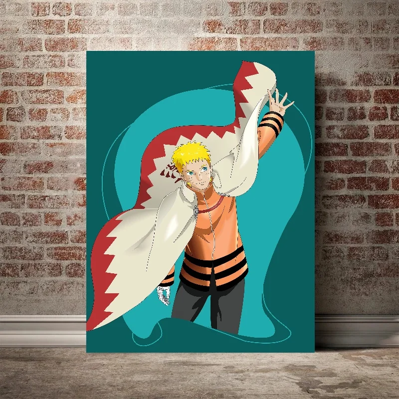 thumbnail image 1 of Póster de Naruto, periféricos de anime, mural, pintura en lienzo, decoración, figura de dibujos animados, imagen, arte de pared, decoración de habitación de niños, sin marco, 1 of 5