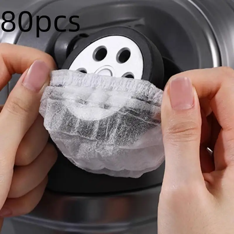 Disposable Luggage Wheel Covers Dustproof Suitcase Protectors Wheel Universal Travel Accessories For Trolley Cases