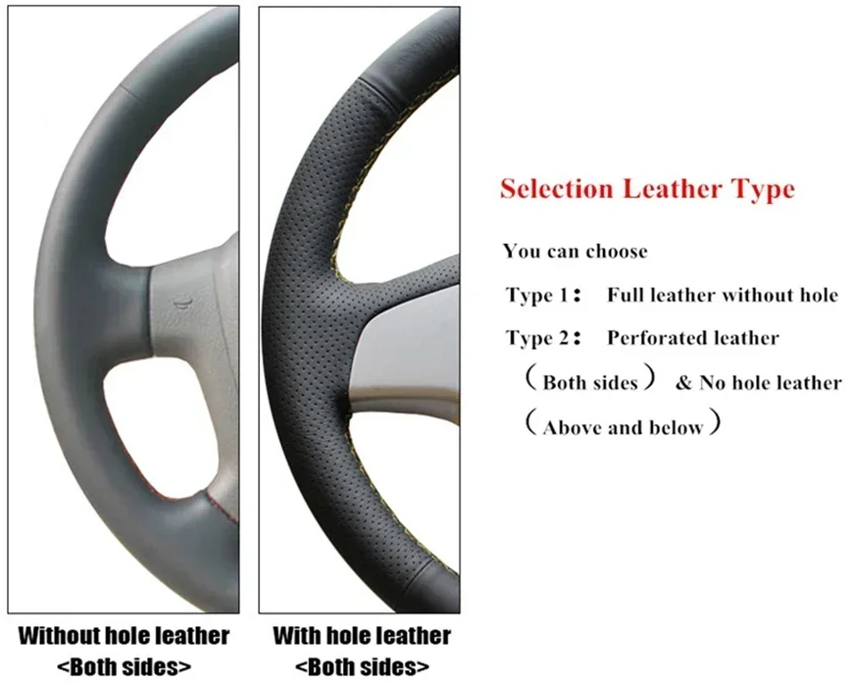 Für Toyota Prius 60 Serie 2023 2024 DIY Auto Lenkrad Abdeckung Hand-genäht Mikrofaser Leder Auto Zubehör – Detail 6