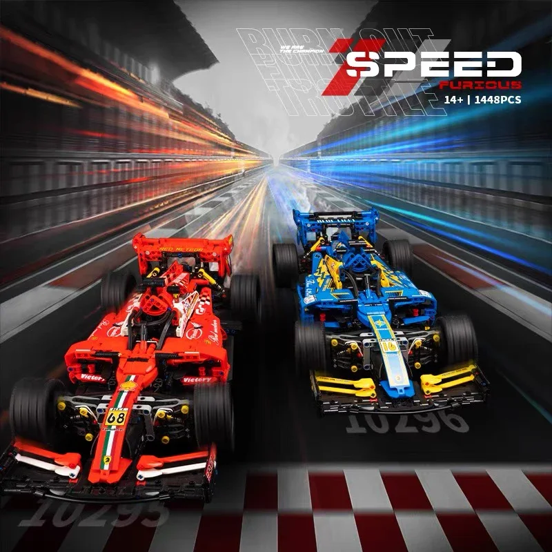 

F1Car строительные блоки APP дистанционное управление Супер Спорт Скорость Гоночный Автомобиль Блоки авто подвеска модель игрушки для детей подарок
