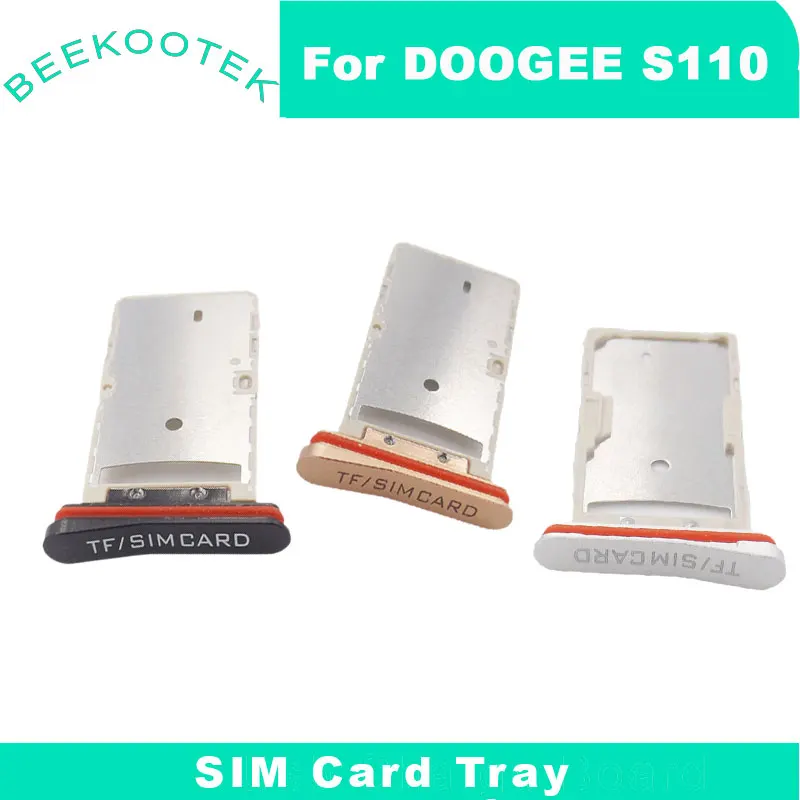 Nuovo Originale Doogee S110 Sim Tf Card Tray Sim Card Slot Holder Adapter Accessori Per Doogee S110 Smart Phone