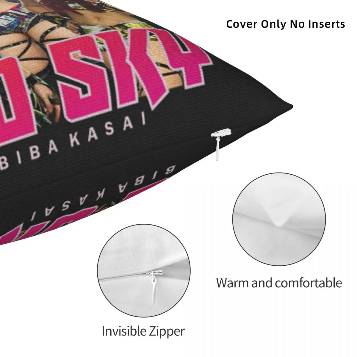 Iyo Sky Square Pillowcase Pillow Cover Cushion Zip Decorative Comfort Throw Pillow for Home Car 5
