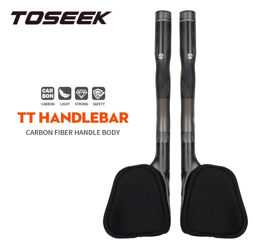 TOSEEK Carbonfaser-Lenker TT Rest Handlebar 31,8 mm Fahrrad TT Rest Relax Lenkerenden für TT Rennrad MTB Fahrradteile Zubehör – Detail 3