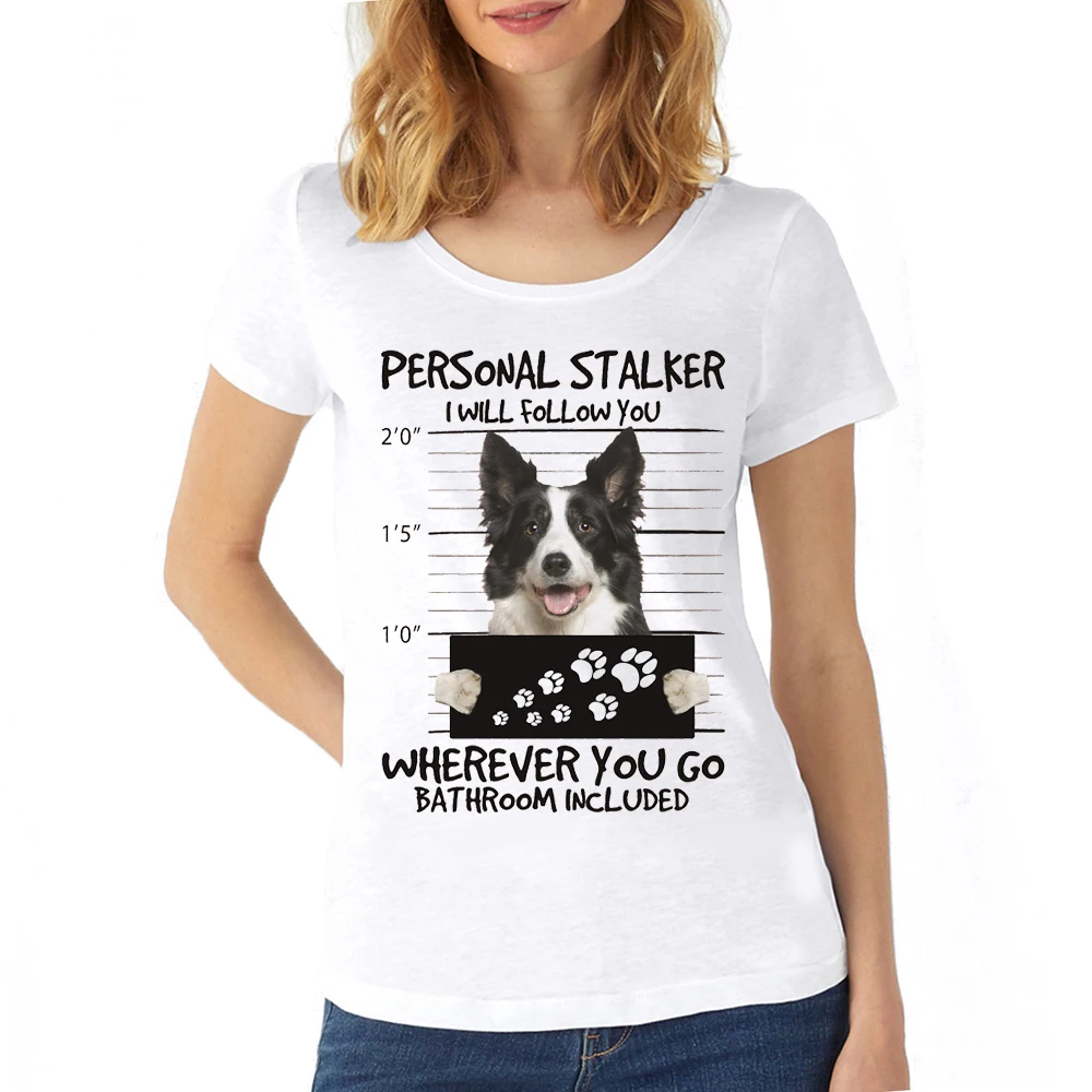 Border Collie/Australian Shepherd Liebhaber Geschenk Ätherisches T-Shirt Drucken Frau Weibliche Weißen T-shirt Mode Kawaii Harajuku T Shirts