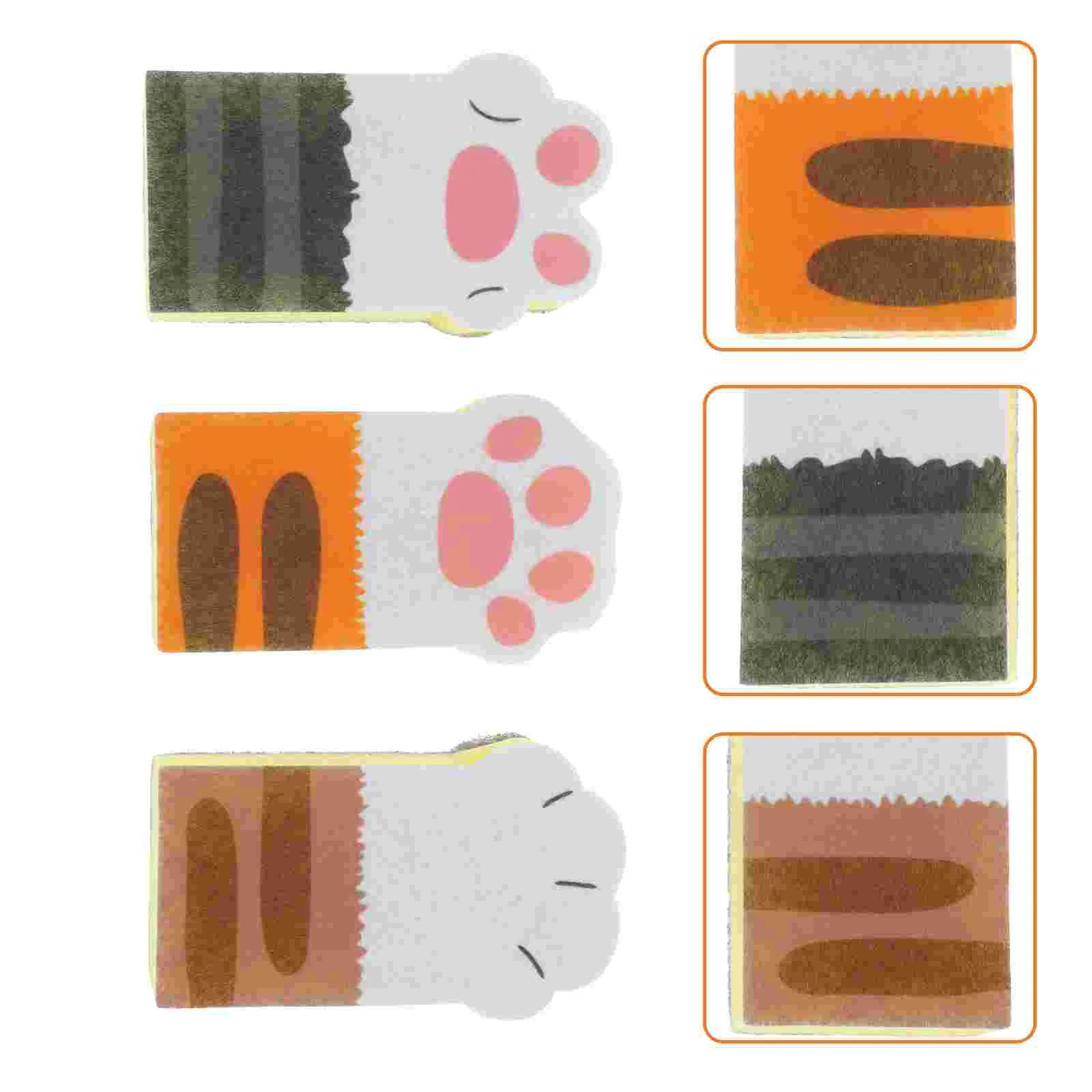 

Cat Claw Sponge Wipe Thickened Scouring Pad Cleaning Dishcloth for Kitchen