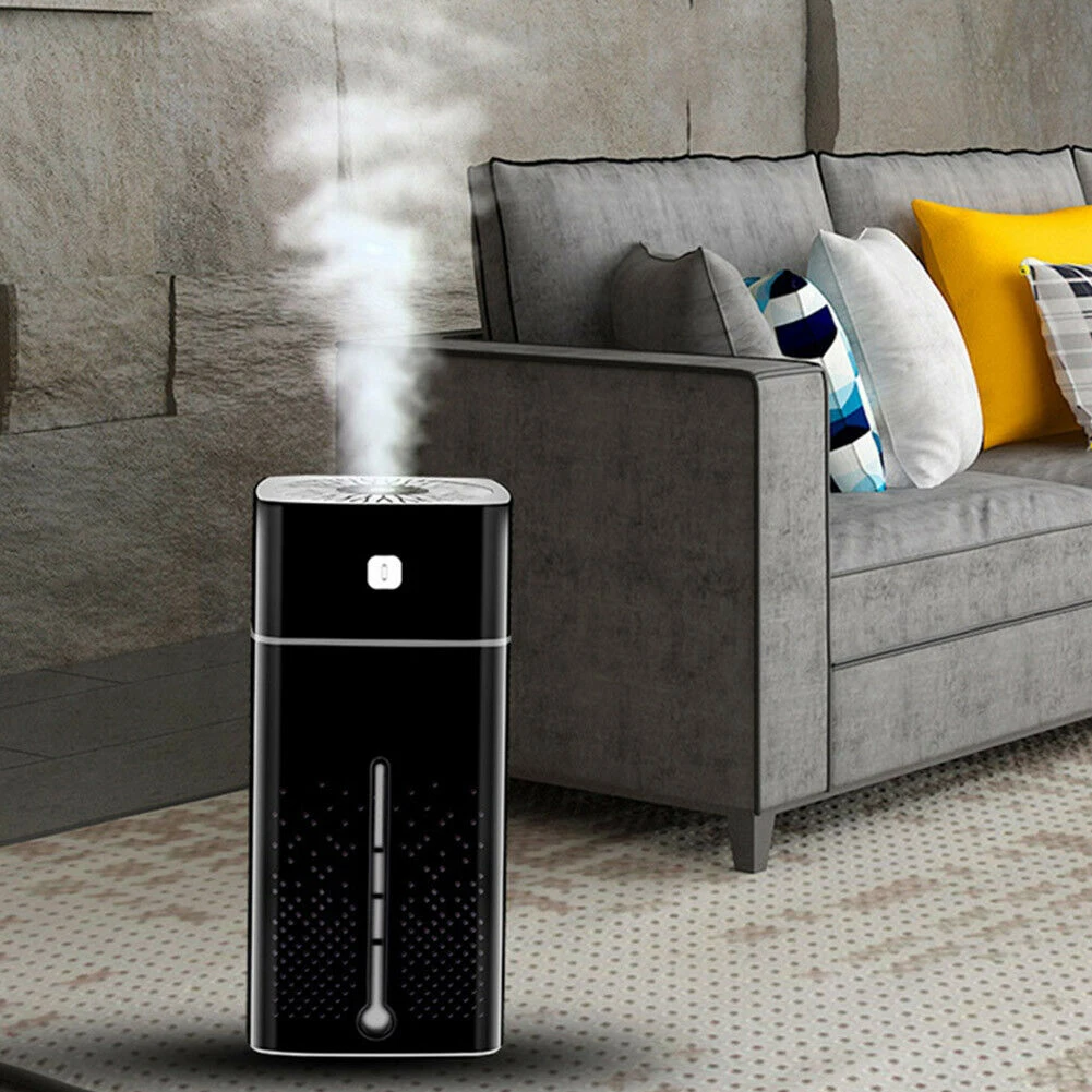 1000ML Ultrasonic Air Humidifier Diffuser With 7 Color LED Night Light Mini Aromatherapy Diffusers Cool Mist Maker Home Purifier 3