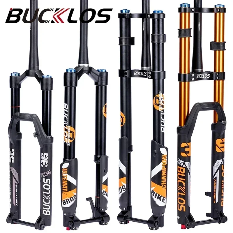 Bucklos Forcella Ad Aria 27.5/29 Pollici Per MTB Downhill – Boost 110×15 Mm, Escursione 160/180 Mm – Compatibile Con Fox, RockShox, Suntour
