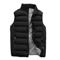 Men Vest Windproof Vest Men Jacket Sleeveless Vest Winter Jacket Casual Coat Men down Cotton Warm Thicken Waistcoat thick gilet 4