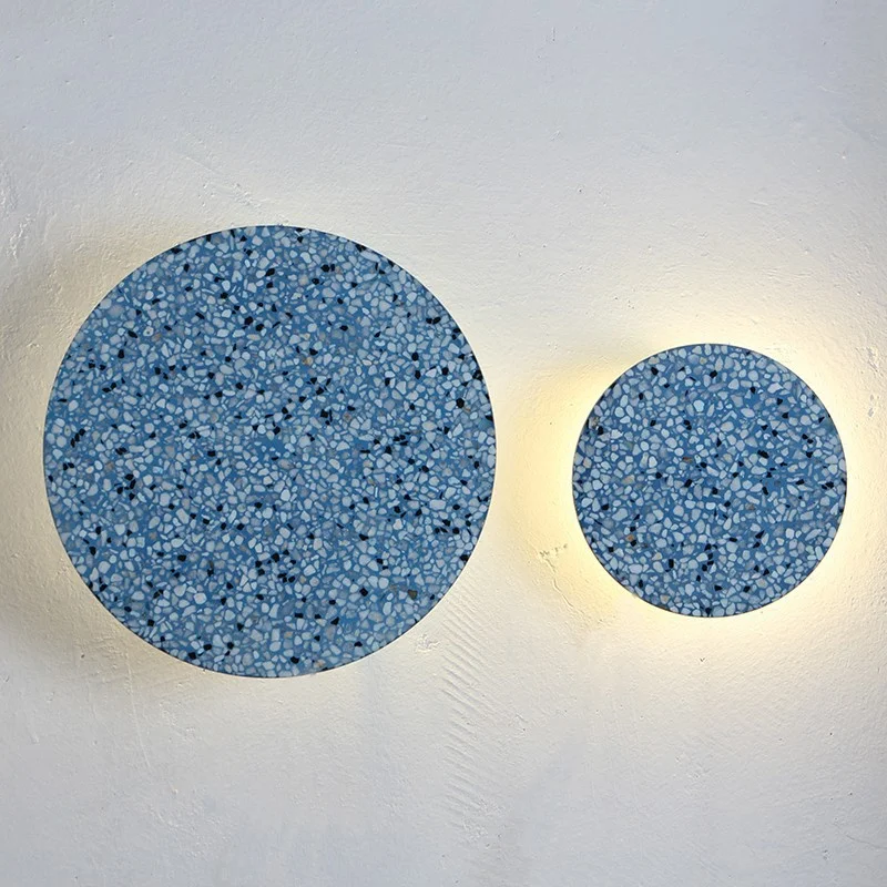 Nordic Terrazzo Wall Lamp Living Room Porch Bedroom Bedside Dining Hall Aisle Stairs Sconce Led Light Shop Restaurant Lighting