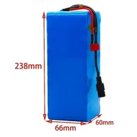 Nouvelle batterie lithium-ion originale 48V 100Ah 1000W 13S3P 100000mAh 54,6V pour trottinette électrique avec BMS + chargeur 5