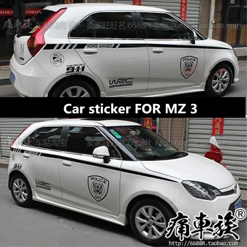 

Автомобильная наклейка для MZ mg3, модификация кузова, индивидуальная Спортивная Виниловая наклейка для гонок, пленка