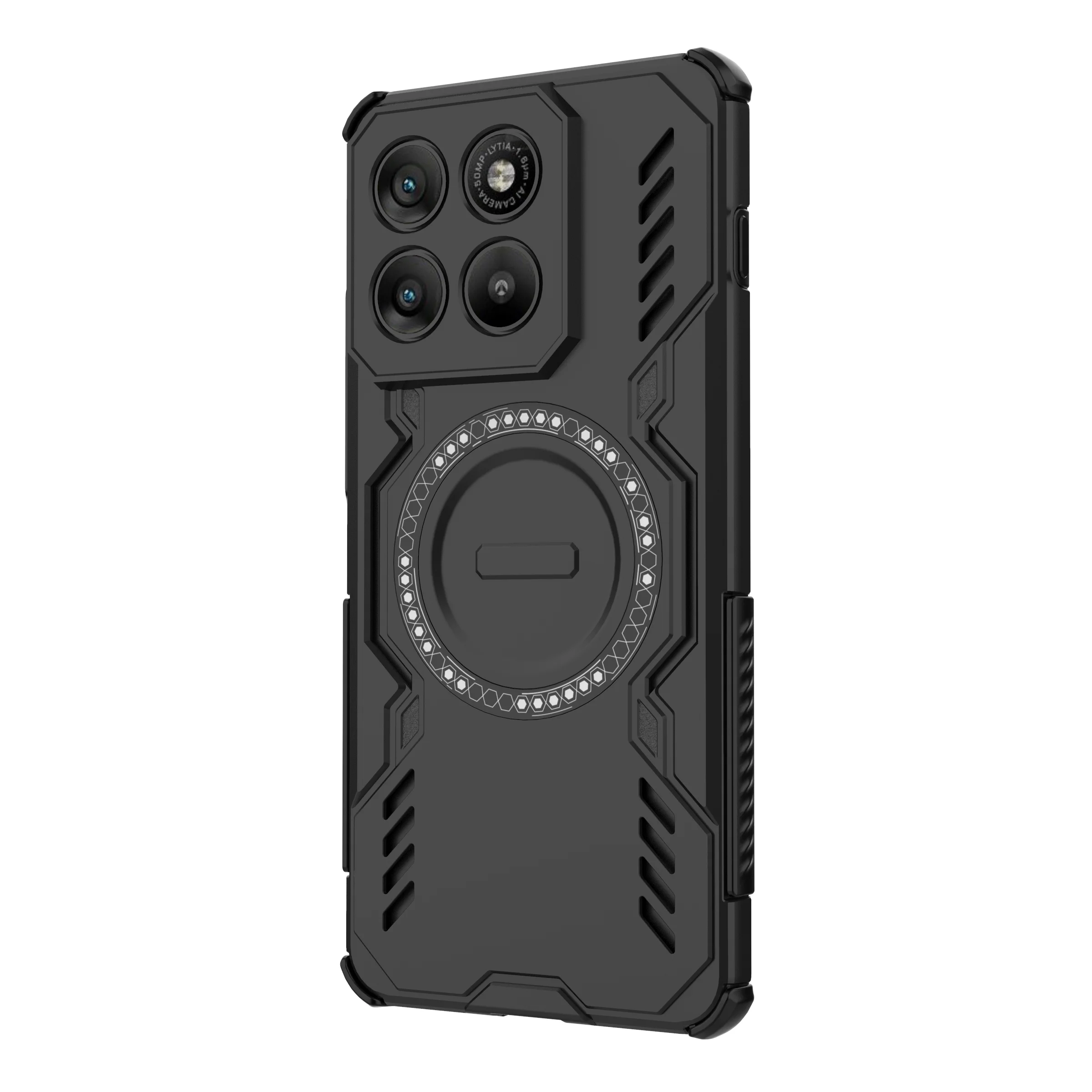 Armor Case with MagSafe-Compatible Magnetic Wireless Charging - Shockproof Hard Plastic Cover