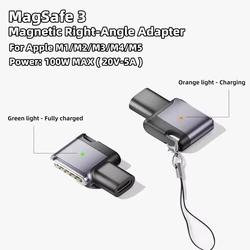 Ultra - Durable 100W Type - C to MagSafe 3 Magnetic Fast Charging Adapter (C to M3 - Dusty Purple)