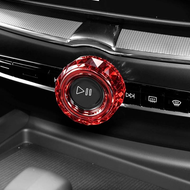 Cubierta protectora de cristal para Volvo XC60, S90, XC90, S60, V90, accesorios decorativos para perillas