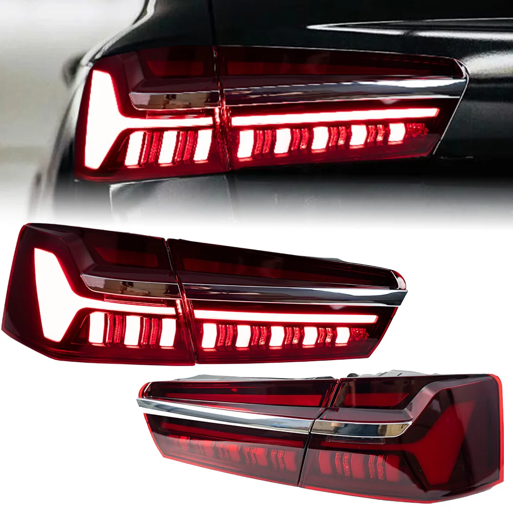 Car For Audi A6 2012 2016 C8 Style Tail Lamp Led Fog Lights DRL Hella