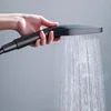 Square Grey Thermostatic Piano Shower System Hot Cold Bathroom Mixer Tap  Brass Bathtub Faucet Luxury Piano Digital Shower Set 5