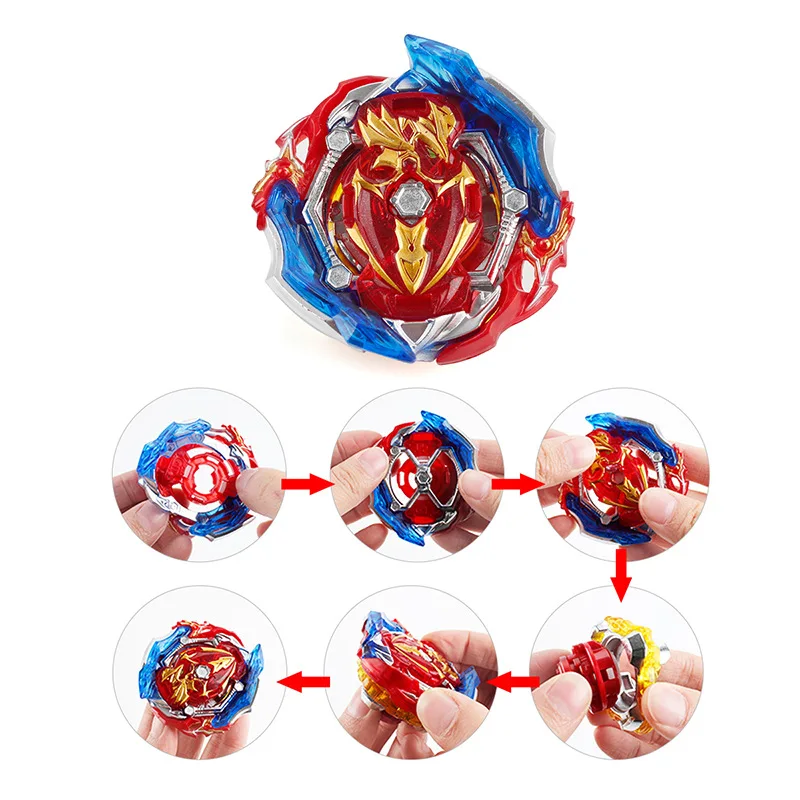 B-X toupie burst beyblade girando parafuso superior trident.8b. wd vigor  booster B-103 lançador de espada - AliExpress